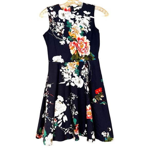 Girls' Kate Kasin Sleeveless Fit & Flare Cotton Summer Dress, Size 13 or14, EUC - Picture 1 of 3